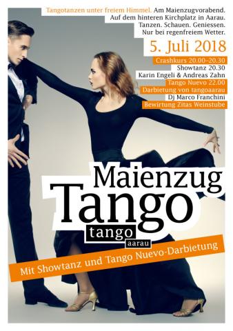 Tangoaarau Flyer Maienzug Vorabend Tangonacht 