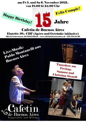 15 Jahre Cafetin mit Konzert und Tanzshow