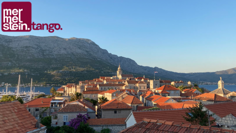 Blick über Korčula