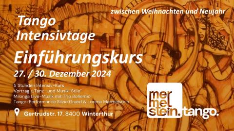 Plakat Tango Intensivtage - Einführungskurs