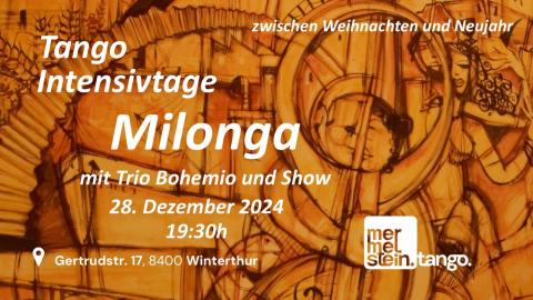 Plakat Tango Intensivtage - Milonga