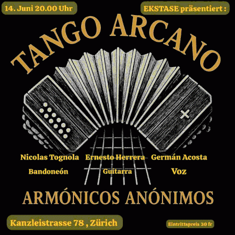 flyer live concertes terio Tango Arcano