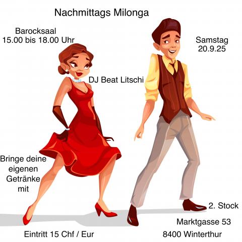 Nachmittags Milonga im Barocksaal