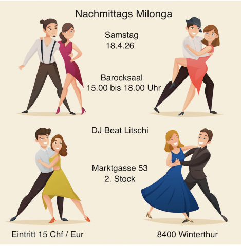 Nachmittags Milonga im Barocksaal