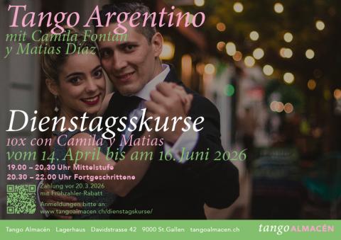 Unsere beliebten Dienstagskurse beginnen am 14. April, wir freuen uns auf eure Teilnahme.