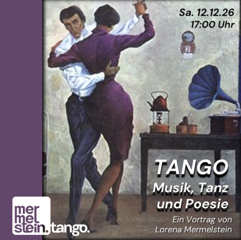 Plakat mit tanzendes Paar