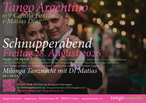 Tango-Schnupperkurs im Almacén in St. Gallen bei Matias Diaz