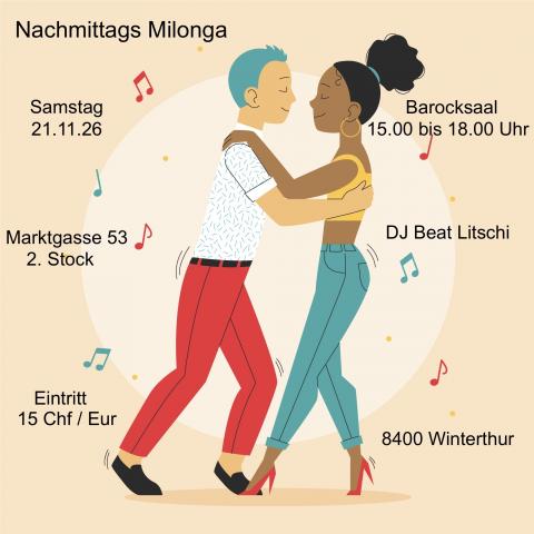 Nachmittags Milonga im Barocksaal
